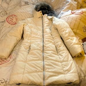 Puffy winter or rain jacket